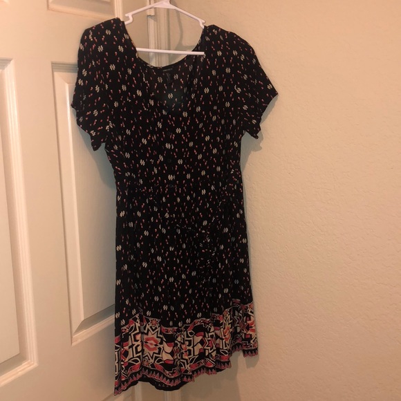 Floral mini button down dress - Picture 1 of 4